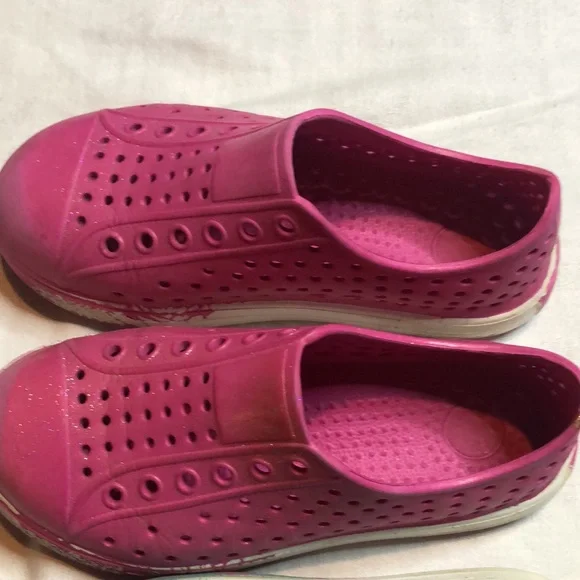 Kids Pink spring water Slip-On Shoes - Picture 3 of 12